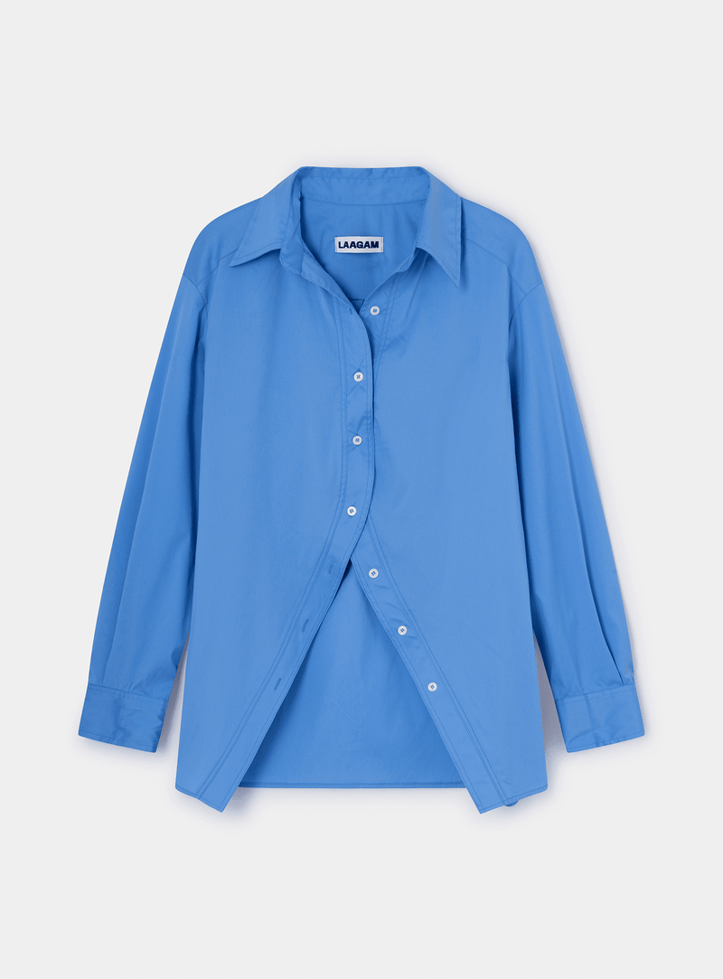 laagam NO BOYFRIEND BLUE SHIRT