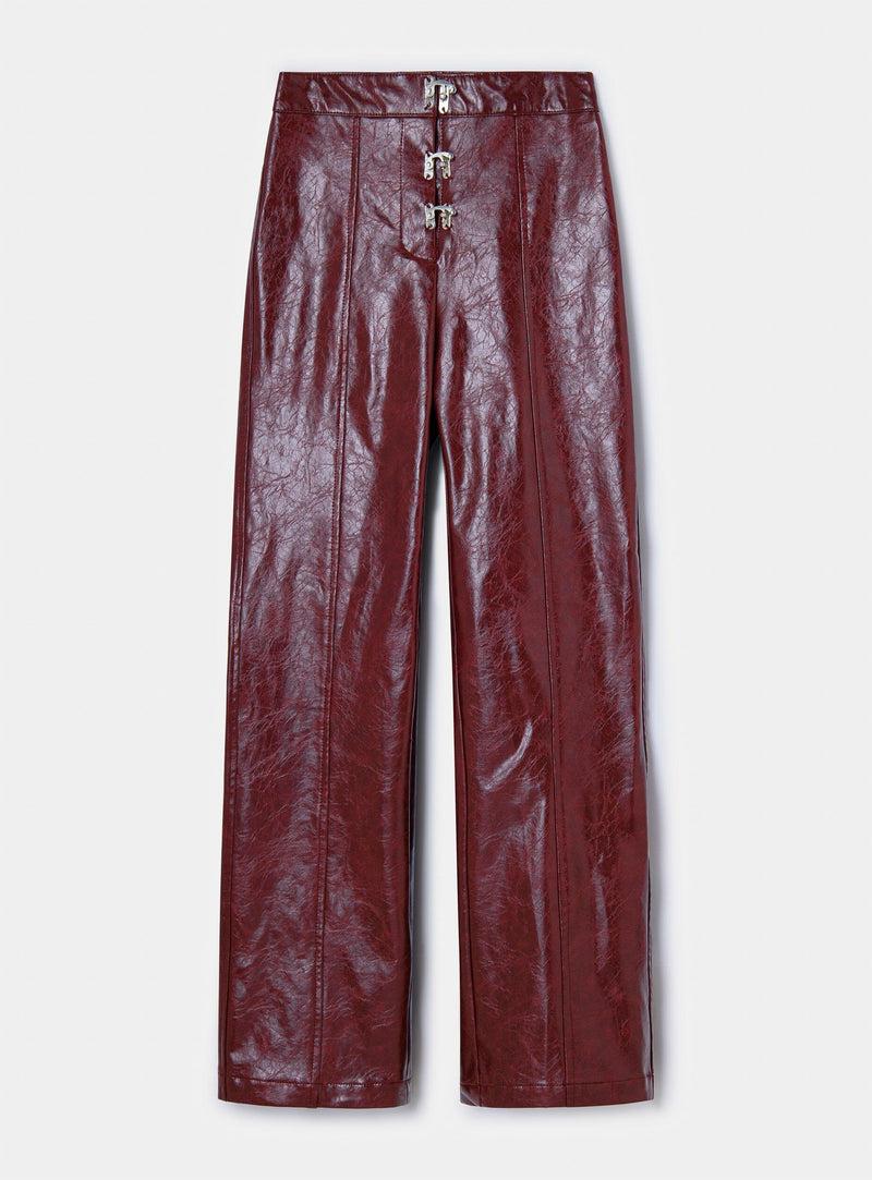 laagam RONNIE BURGUNDY PANTS