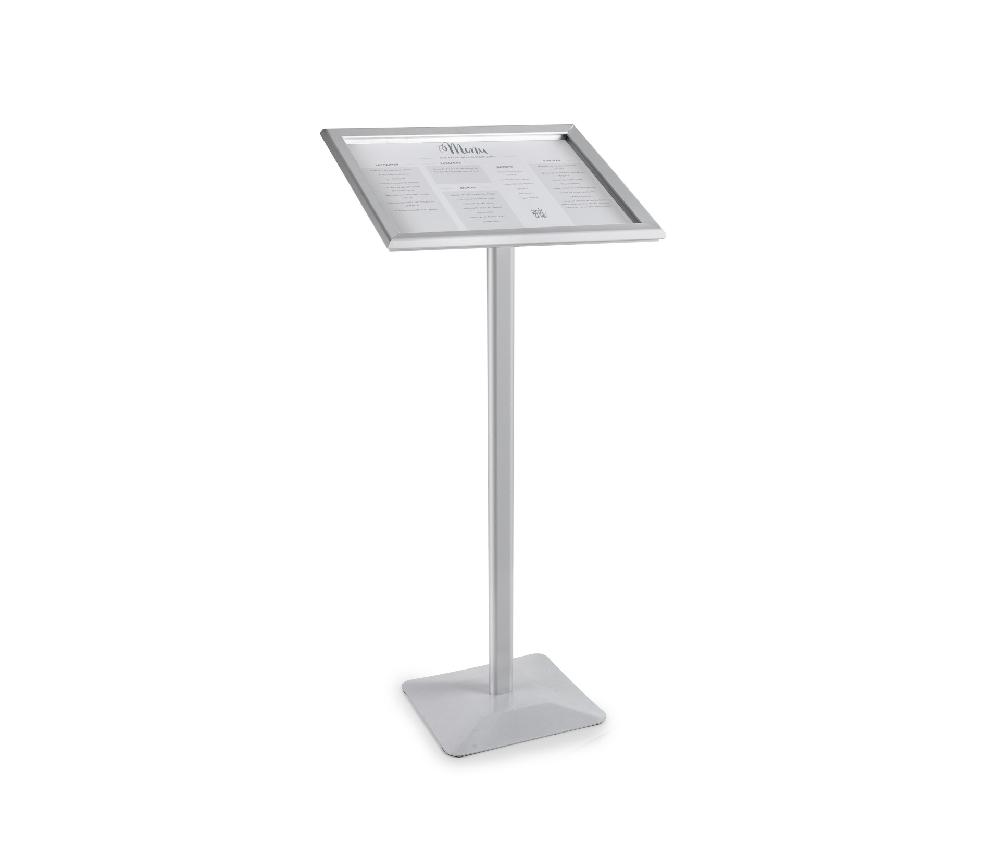 lacor Atril + portamenú de aluminio