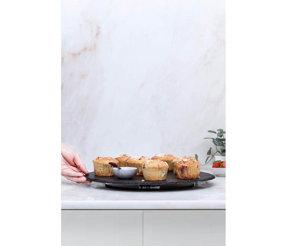 Lacor Bandeja Pizarra Natural Giratoria