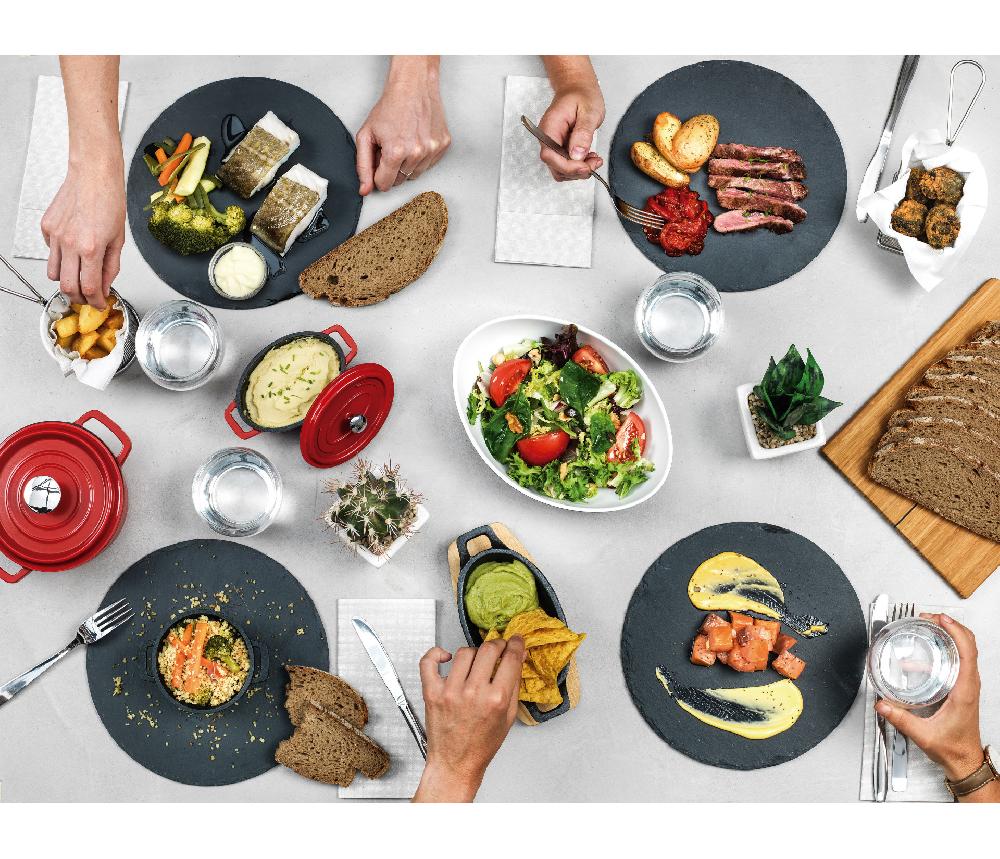 Lacor Bandeja Redonda De Pizarra Natural