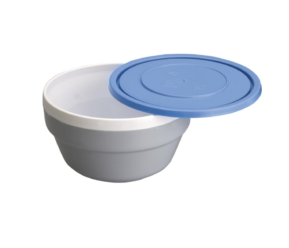 lacor Bol de doble pared de policarbonato con tapa