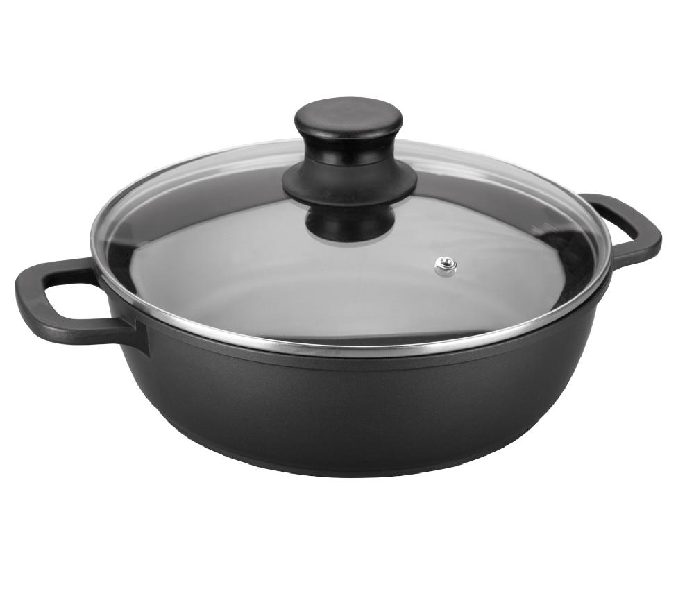 lacor Cacerola baja con tapa de cristal Forte
