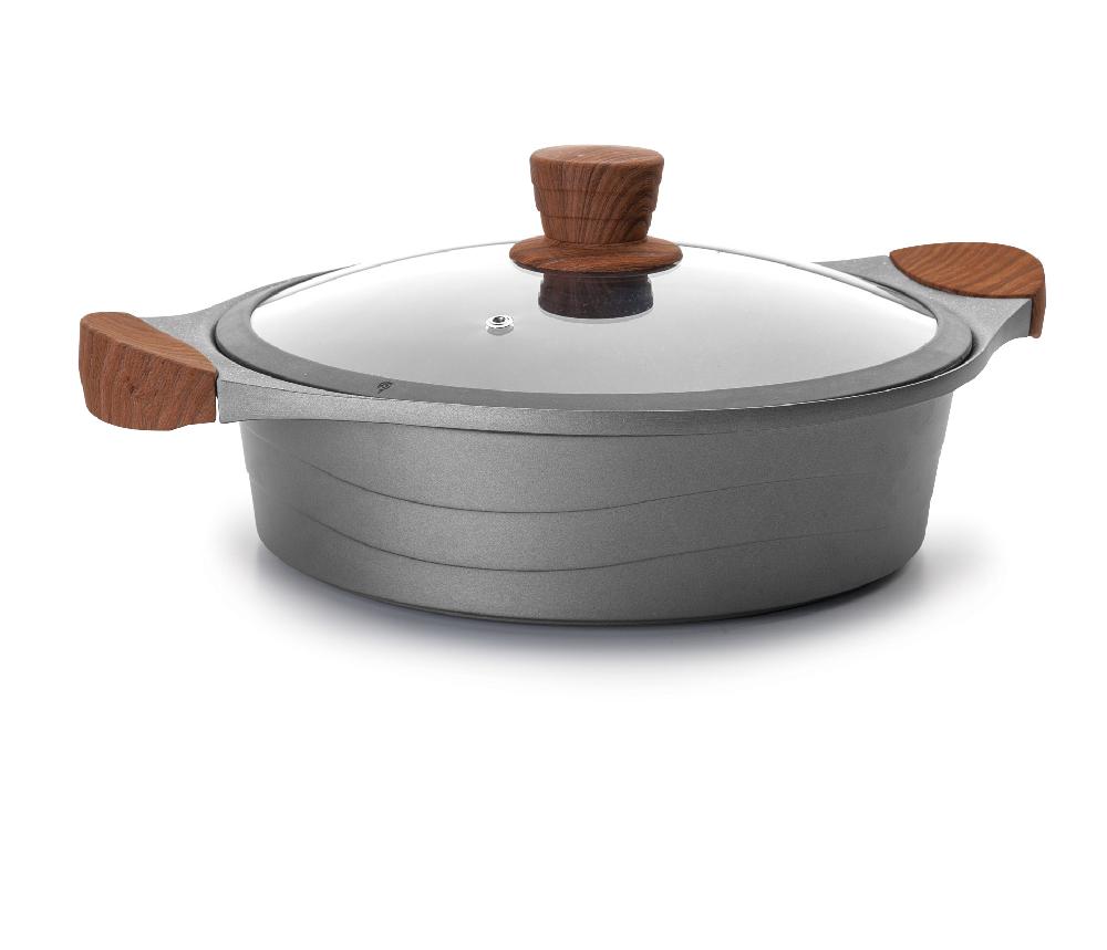 lacor Cacerola baja con tapa de cristal Stilo