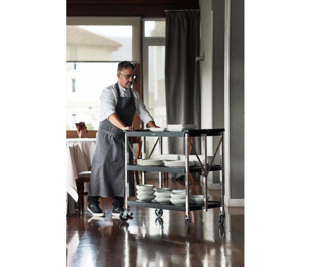 Lacor Carro Servicio 3 Bandejas Plegable