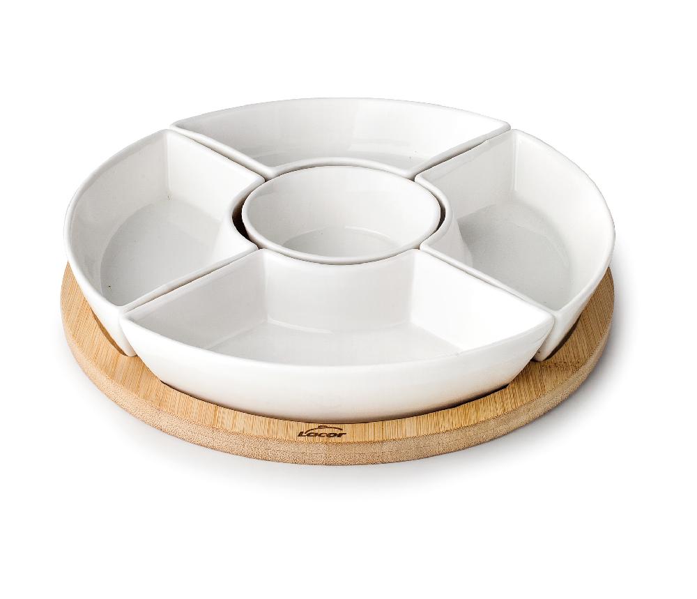 lacor Fuente 5 compartimentos Bambú Zensai