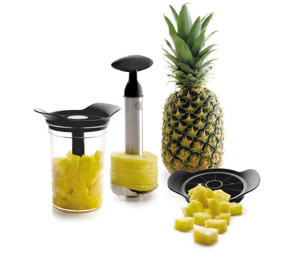 Lacor Juego Cortador Y Pelador De Piña Con Base