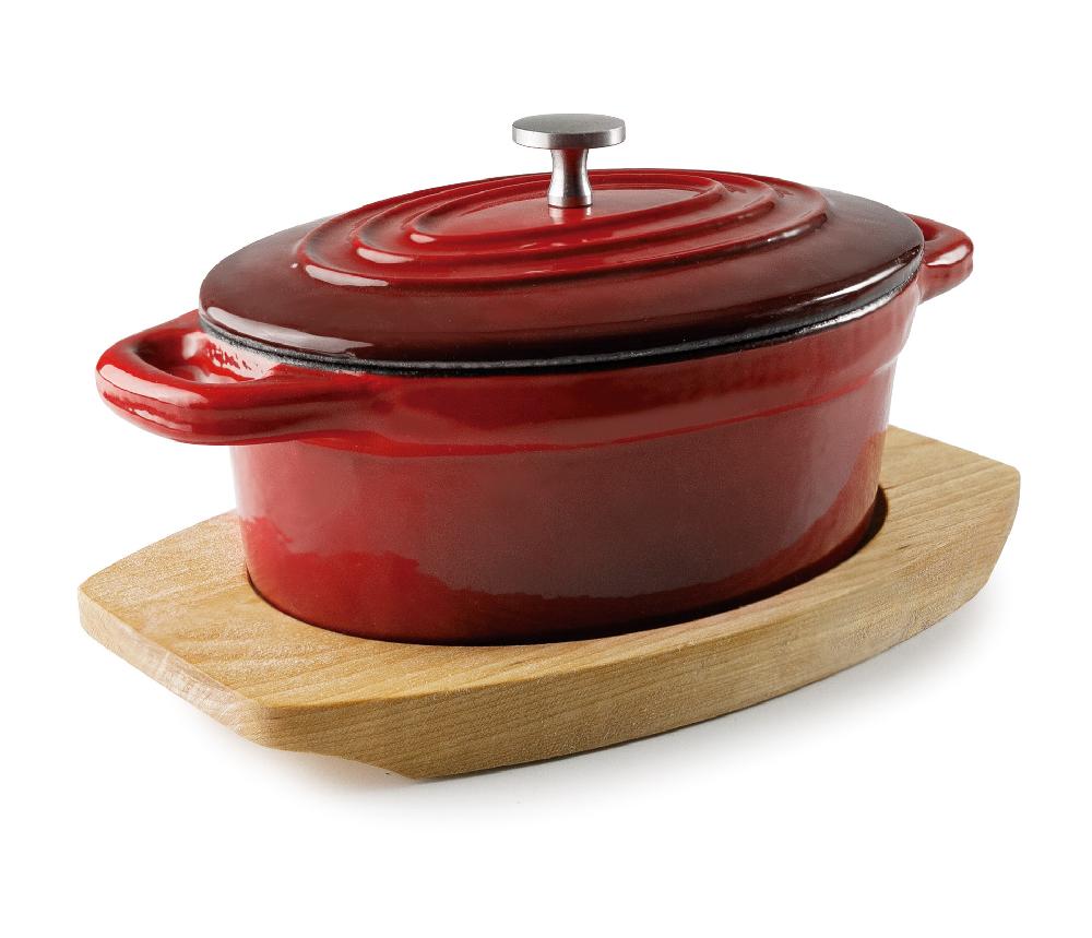 lacor Mini cacerola oval con tapa Magma red