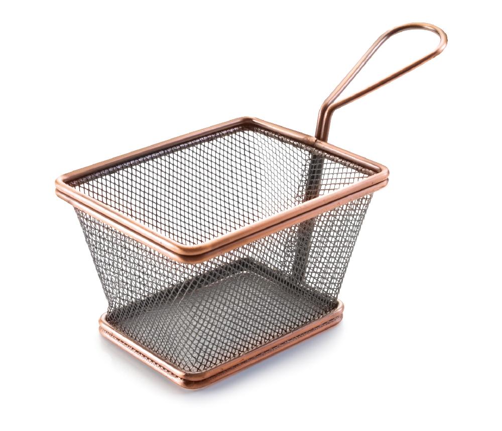 lacor Mini cestillo cuadrado Snack Bronce