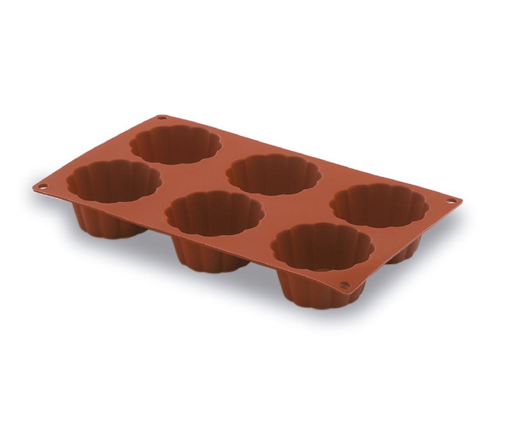 lacor Molde briochette 6 cavidades Pastryflex
