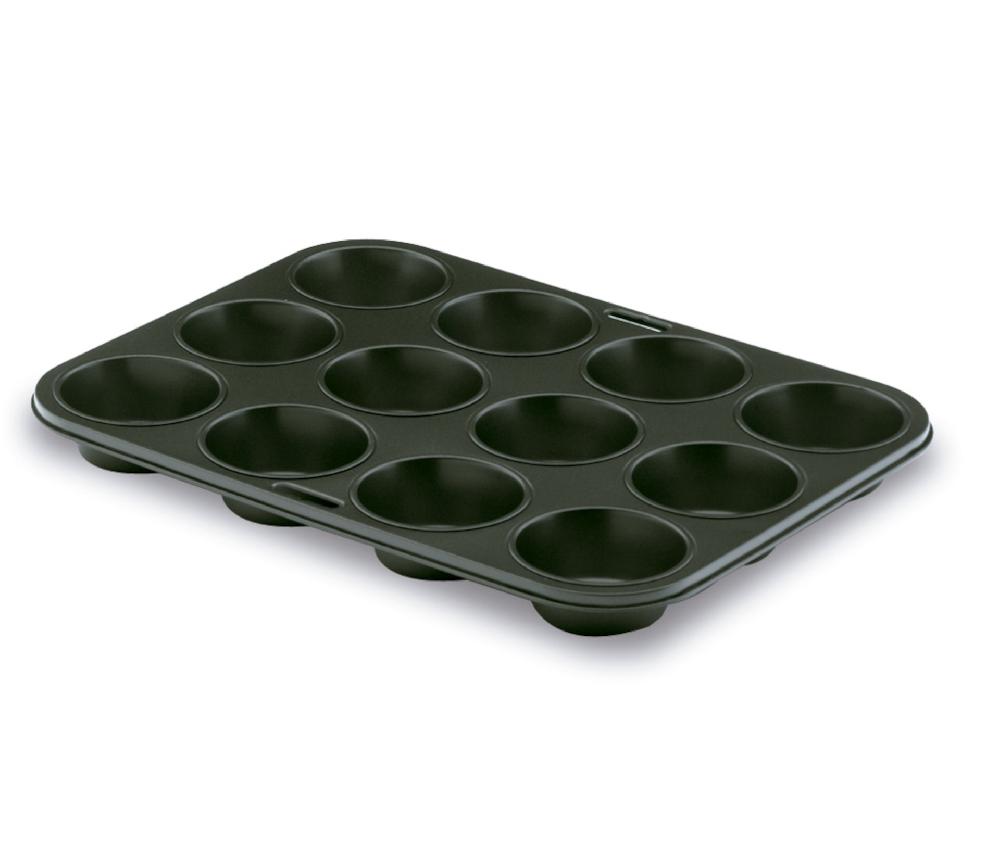 lacor Molde muffin 12 cavidades Noir