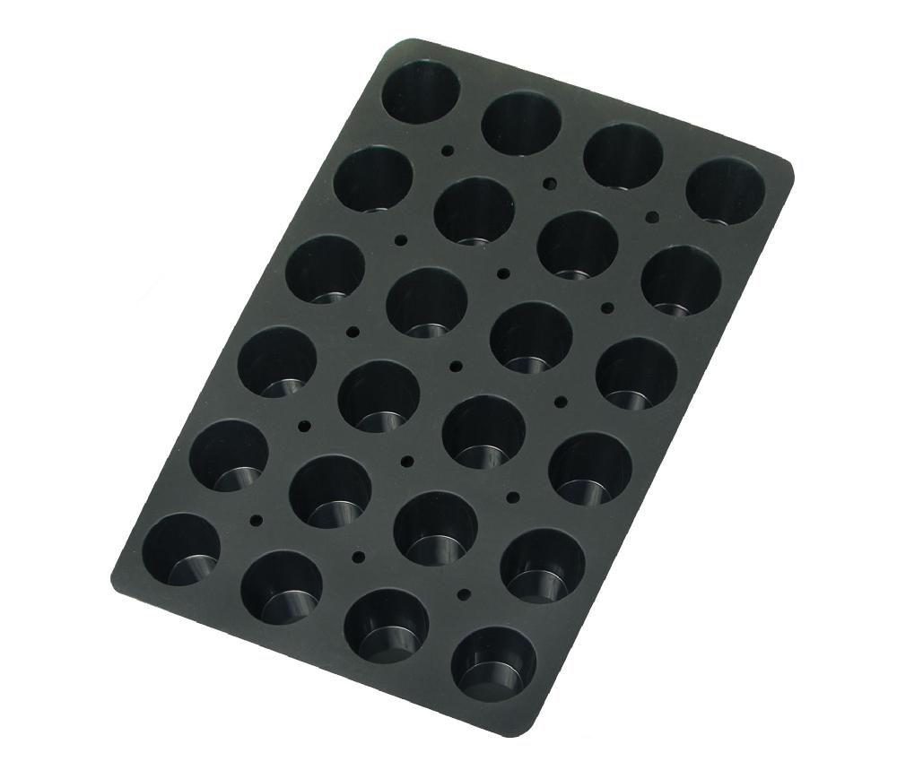 lacor Molde muffin 24 cavidades Black