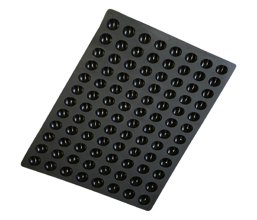 lacor Molde semiesférica mini 96 cavidades Black