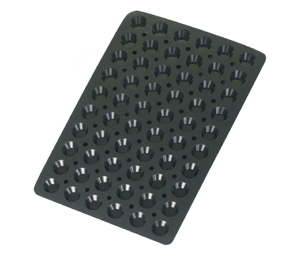 lacor Molde tartaleta 60 cavidades Black