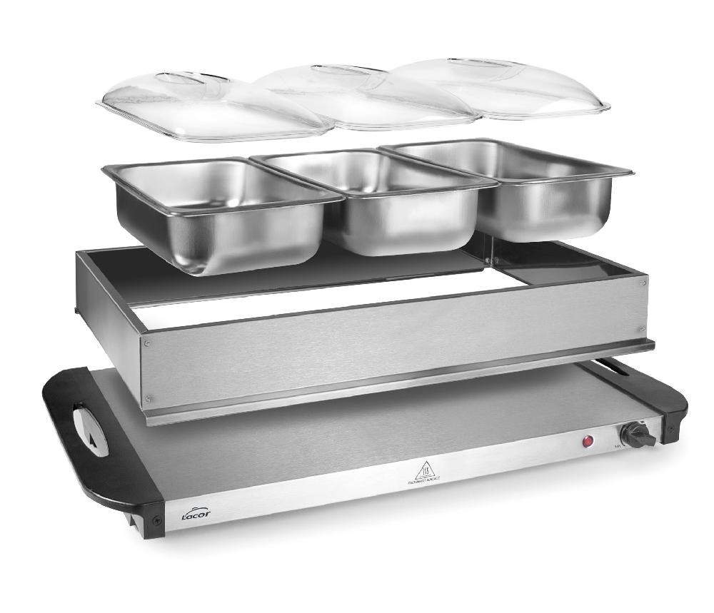 Lacor Placa Calentadora Con Cubetas