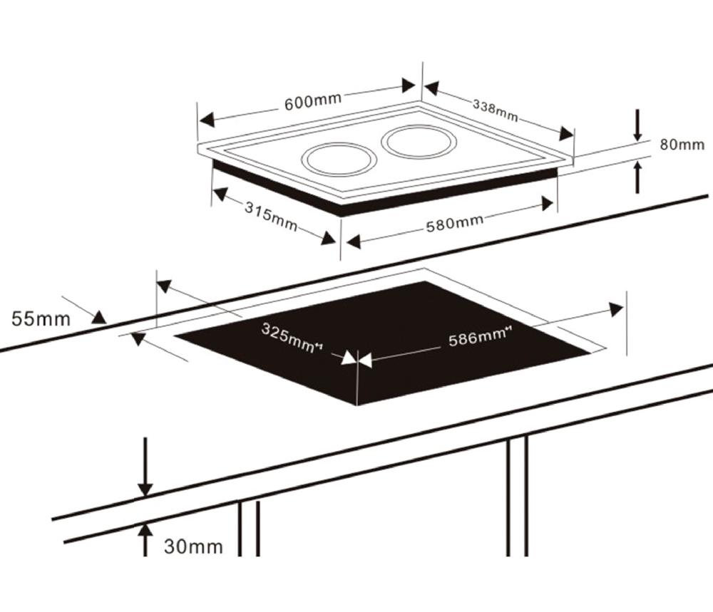 Lacor Placa De Inducción Horizontal Dual