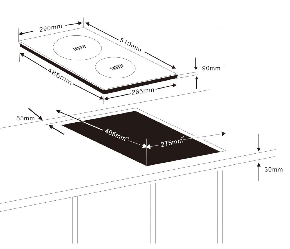 Lacor Placa De Inducción Vertical Dual