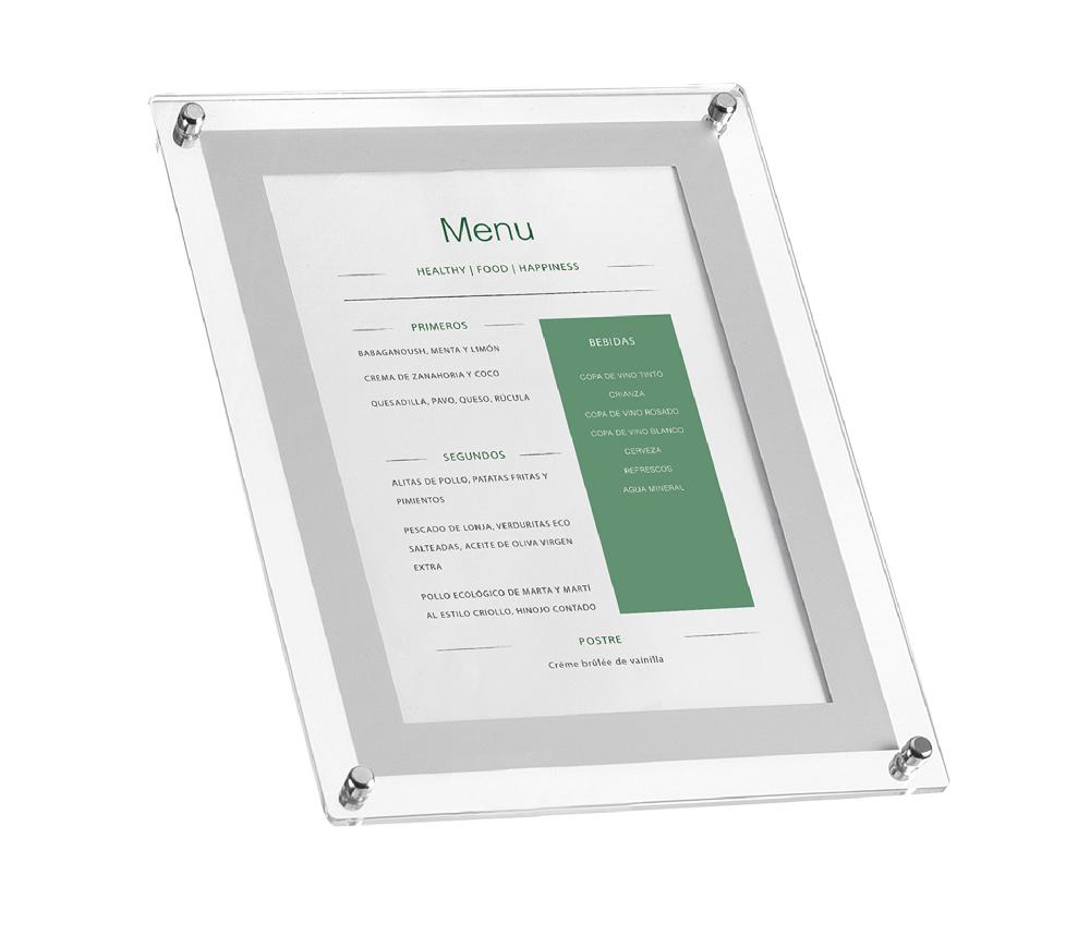 Lacor Portamenú Acrílico