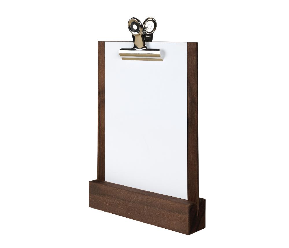 lacor Portamenú madera de sobremesa con pinza