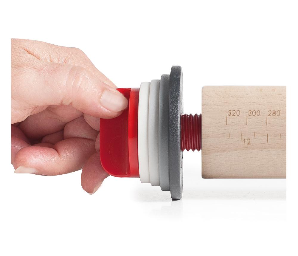 Lacor Rodillo Para Amasar Con Anillas Haya