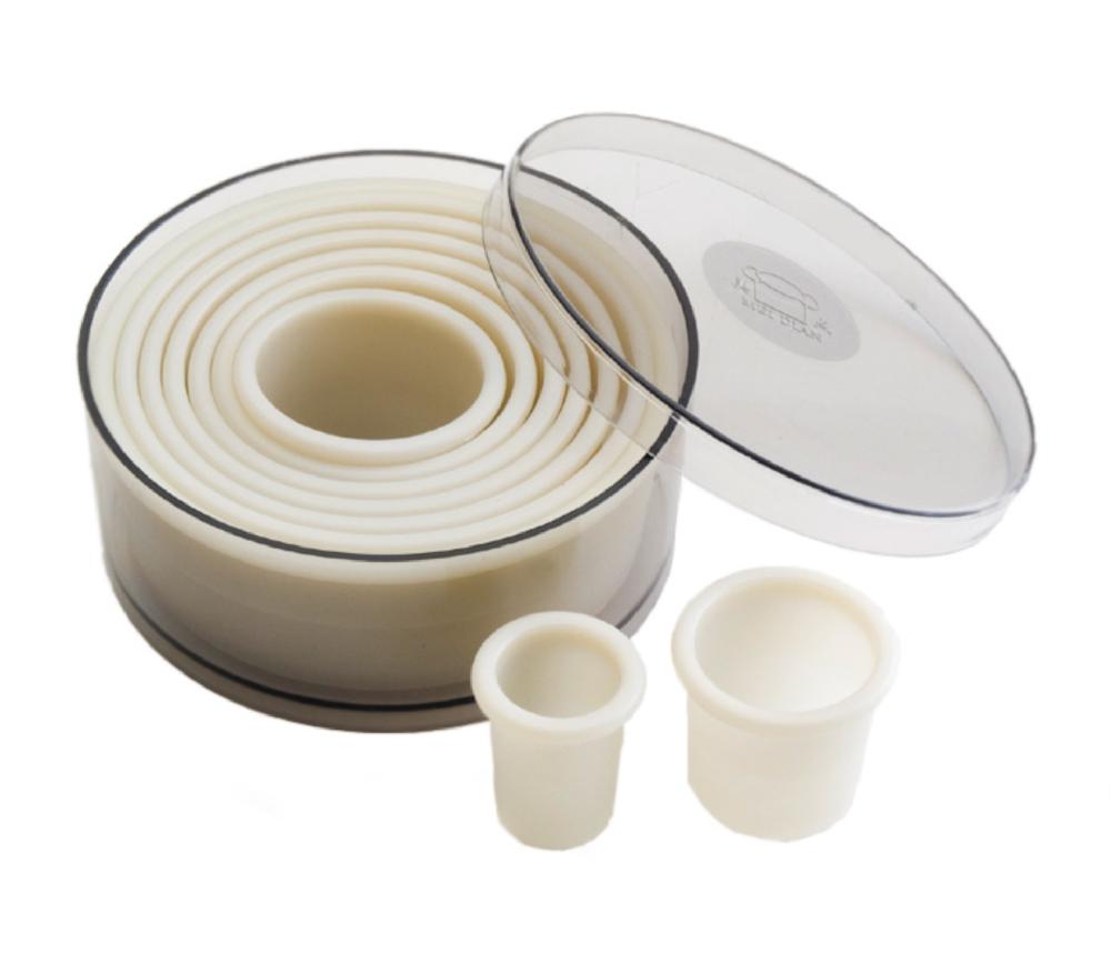 lacor Set 9 cortapastas redondos White
