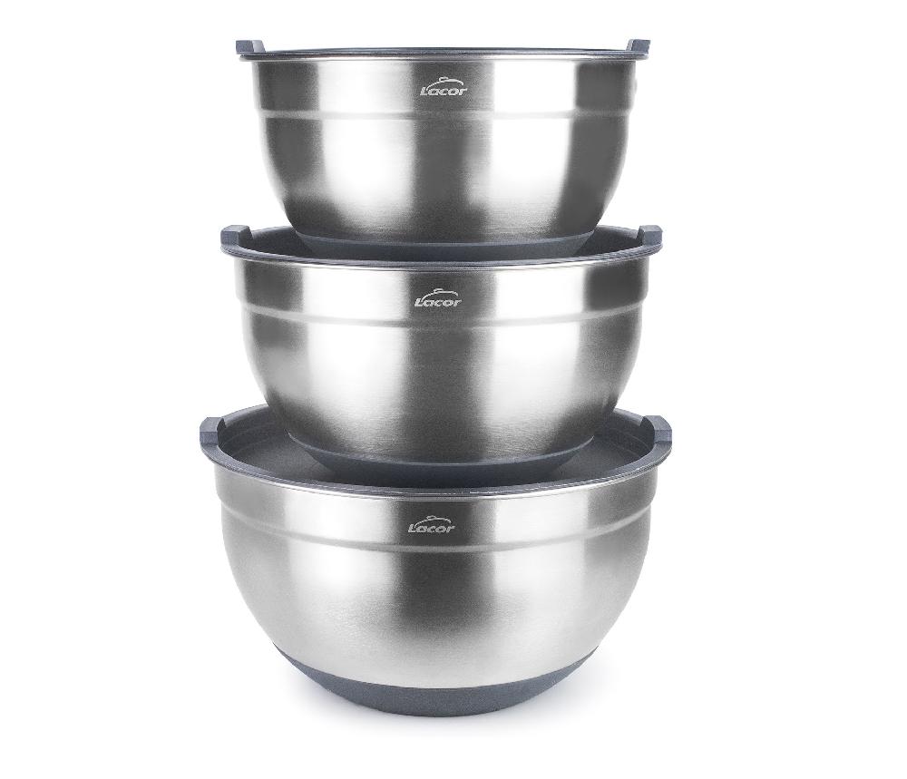 Lacor Set De 3 Boles Inox
