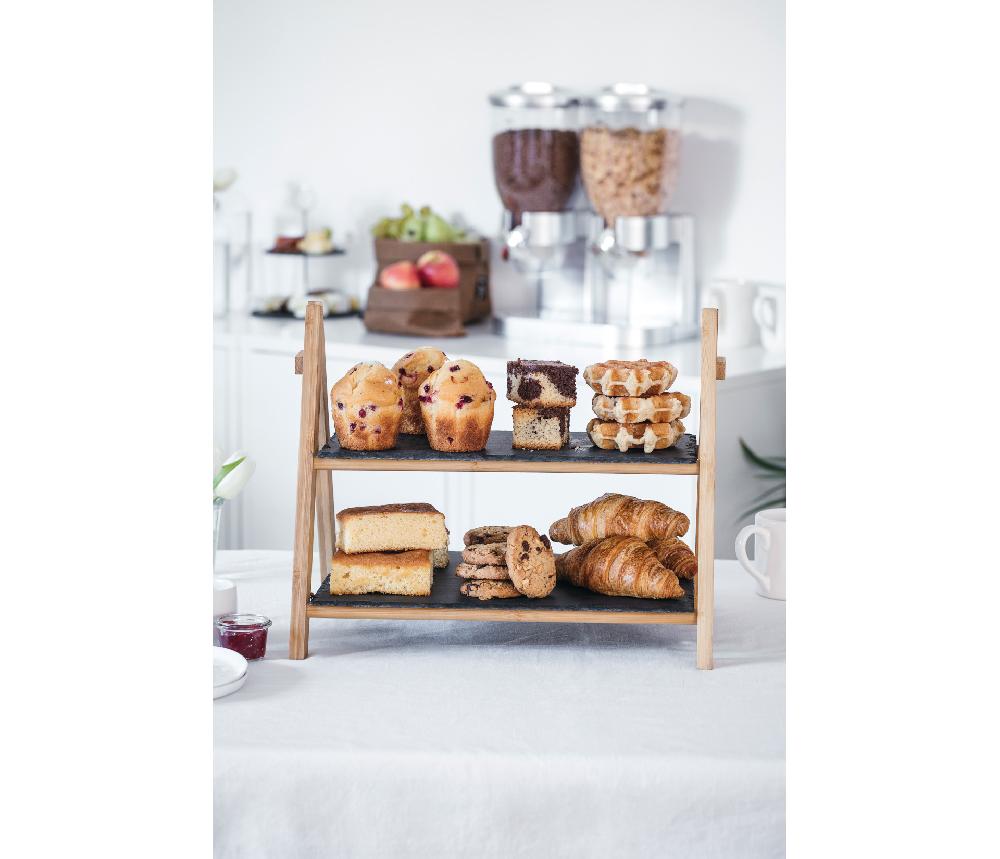 Lacor Soporte Expositor Pizarra Y Madera