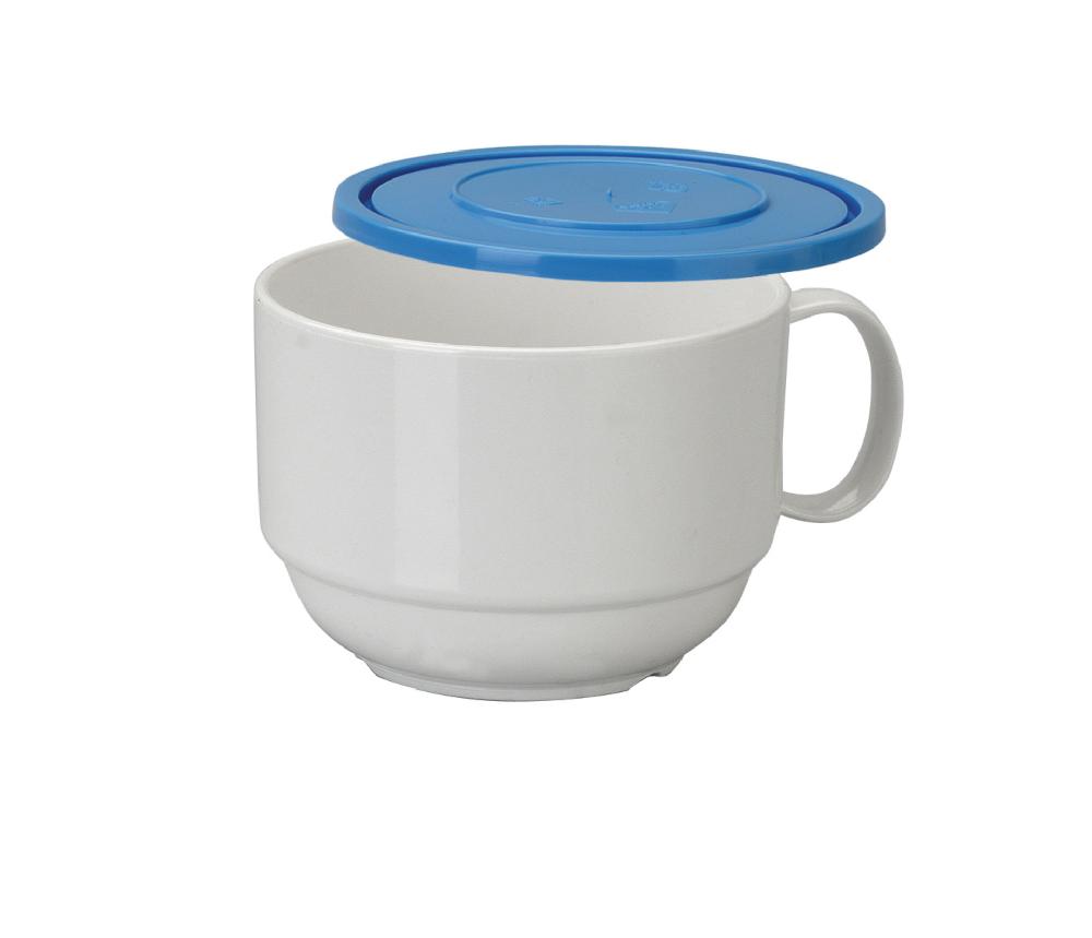 lacor Taza para desayuno de policarbonato con tapa