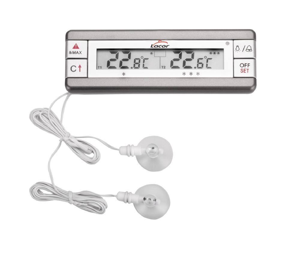 lacor Termómetro con alarma para nevera/congelador