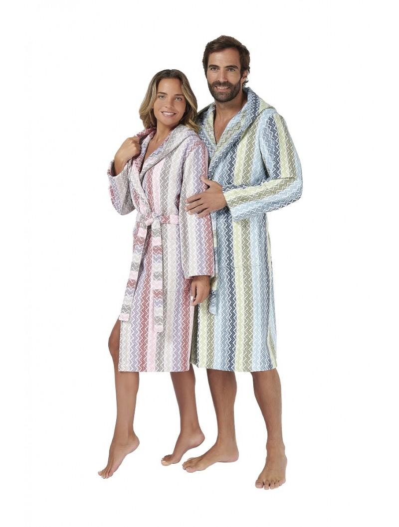 lasa home Albornoz con Capucha Chev