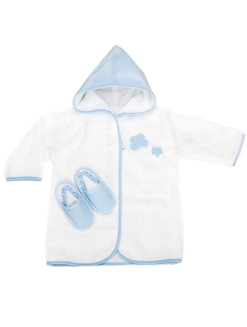 lasa home Albornoz con zapatillas Little Train