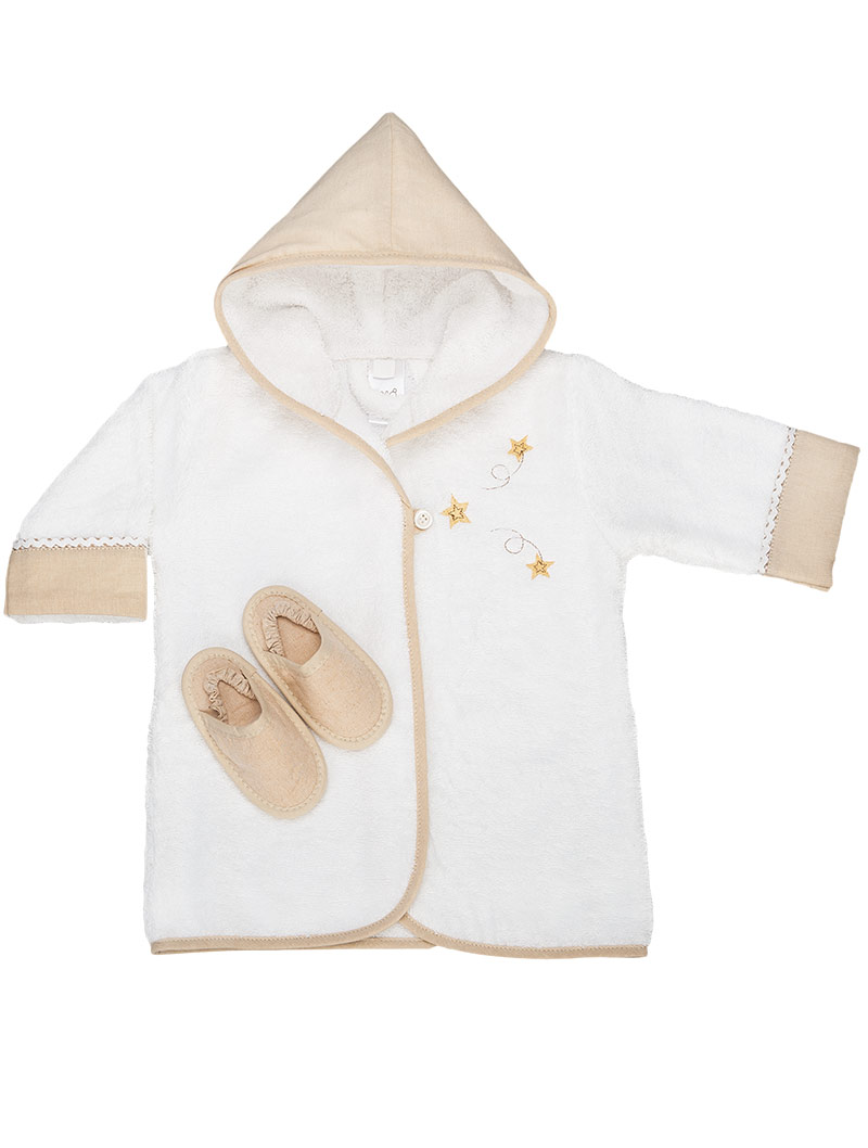 lasa home Albornoz con zapatillas Thomas