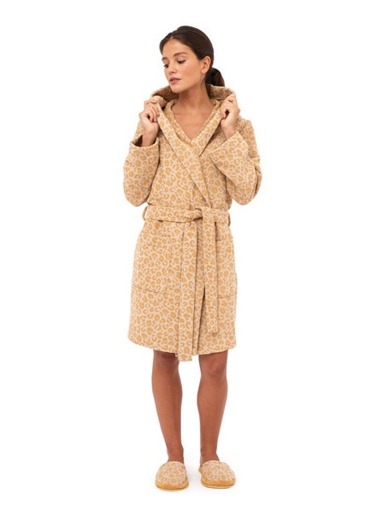 Lasa Home Albornoz Corto Con Capucha Wild