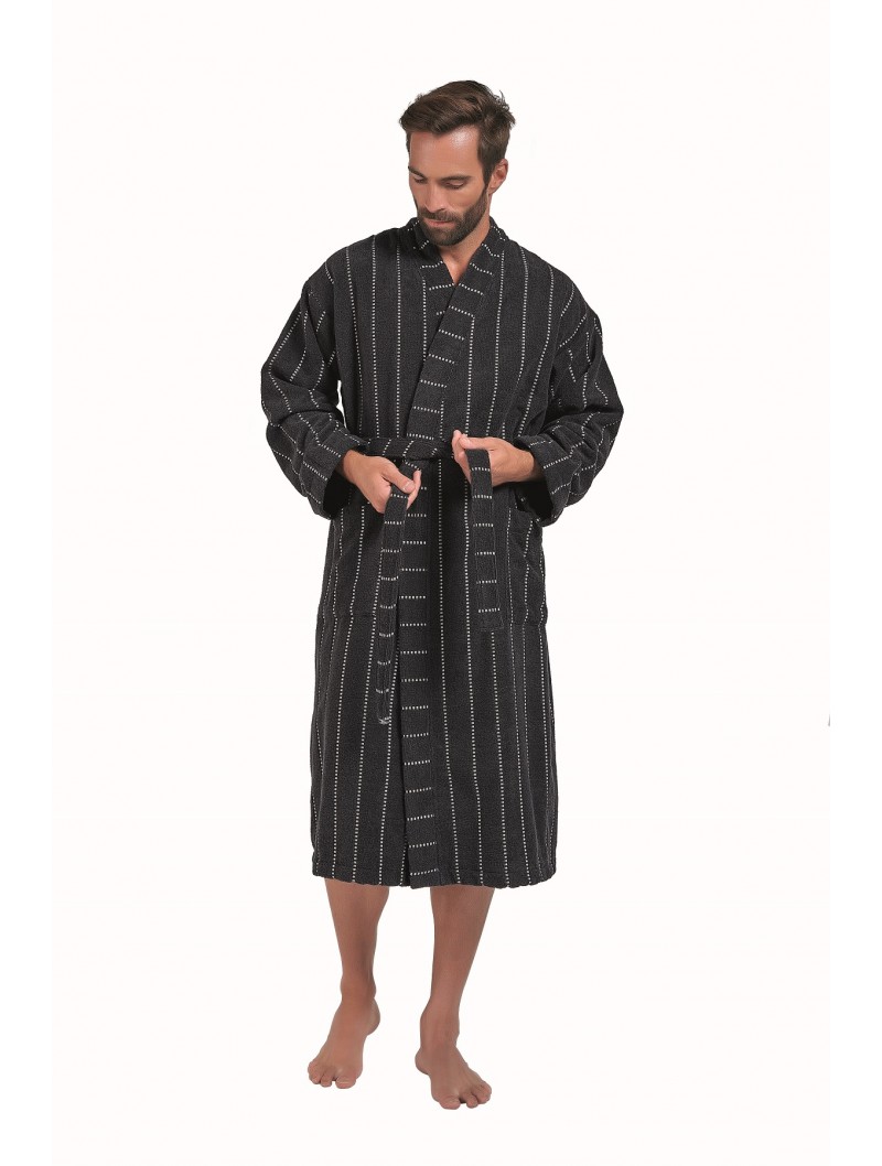 lasa home Albornoz Kimono Stitch