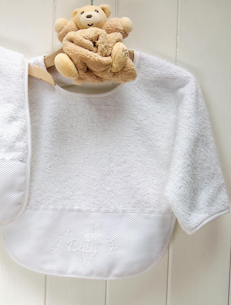 lasa home Babero chino Baby 1 Blanco