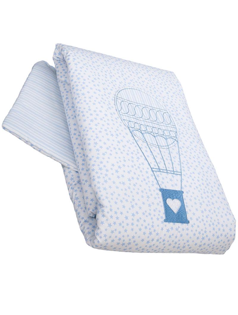 lasa home Colcha de cuna Ballon Blue