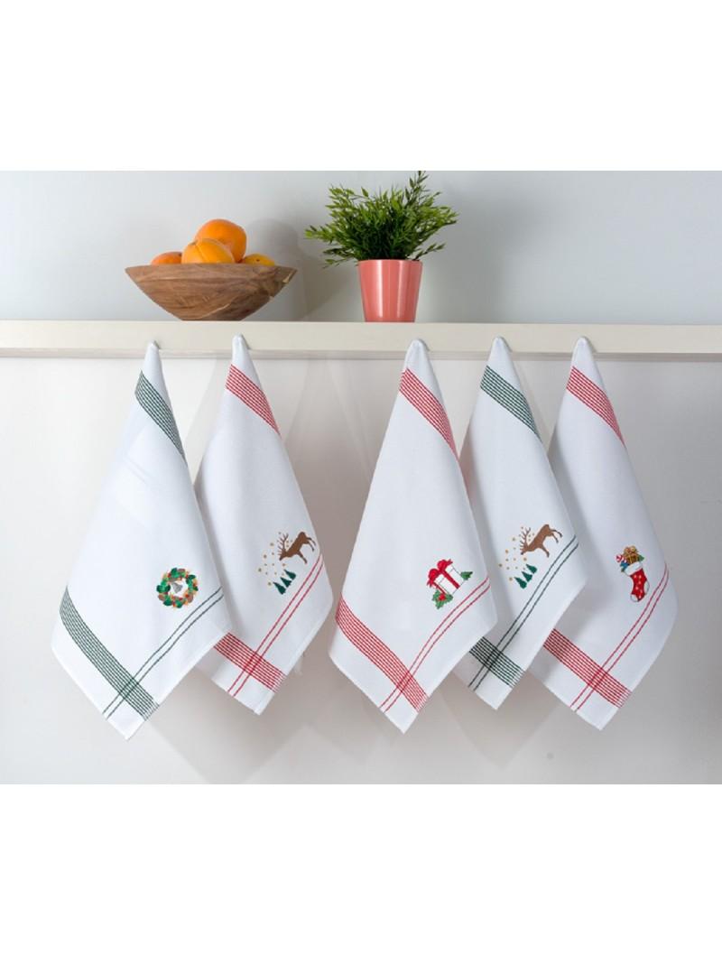 lasa home Paño cocina nido abeja Regalo Navidad