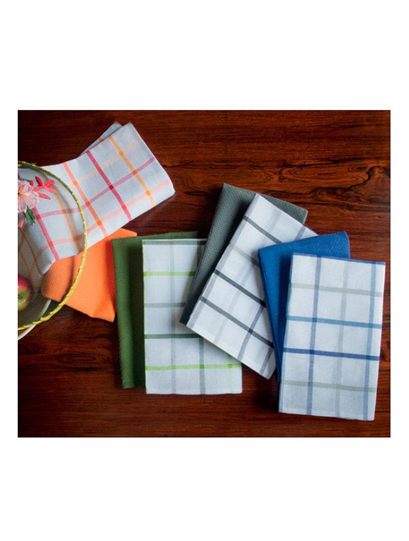 Lasa Home Paño De Cocina Pure Squares 74 Lino