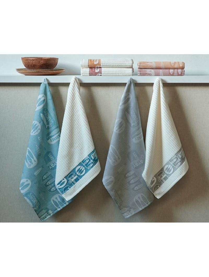 lasa home Paños cocina sarga Sardines