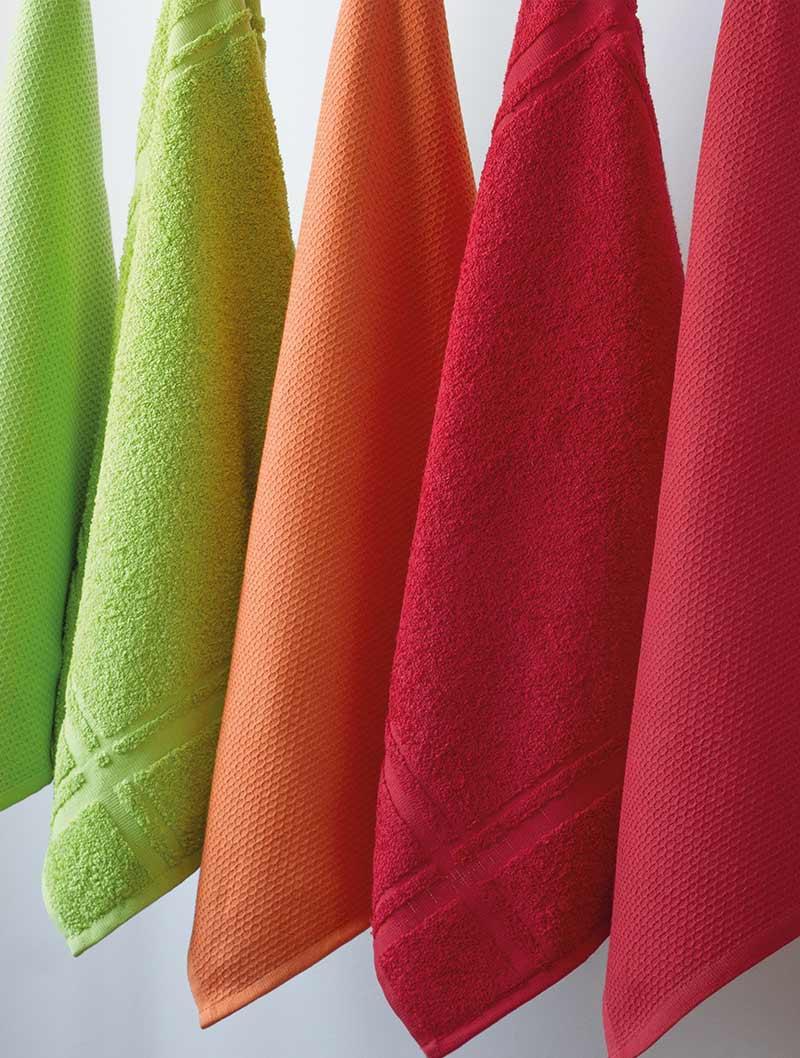 lasa home Paños de cocina lisos rizo Pure