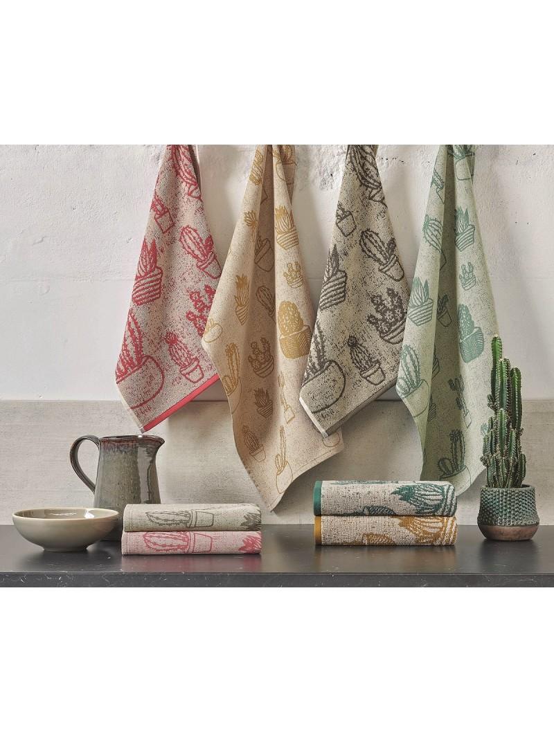 lasa home Paños de cocina Sarga Cactus