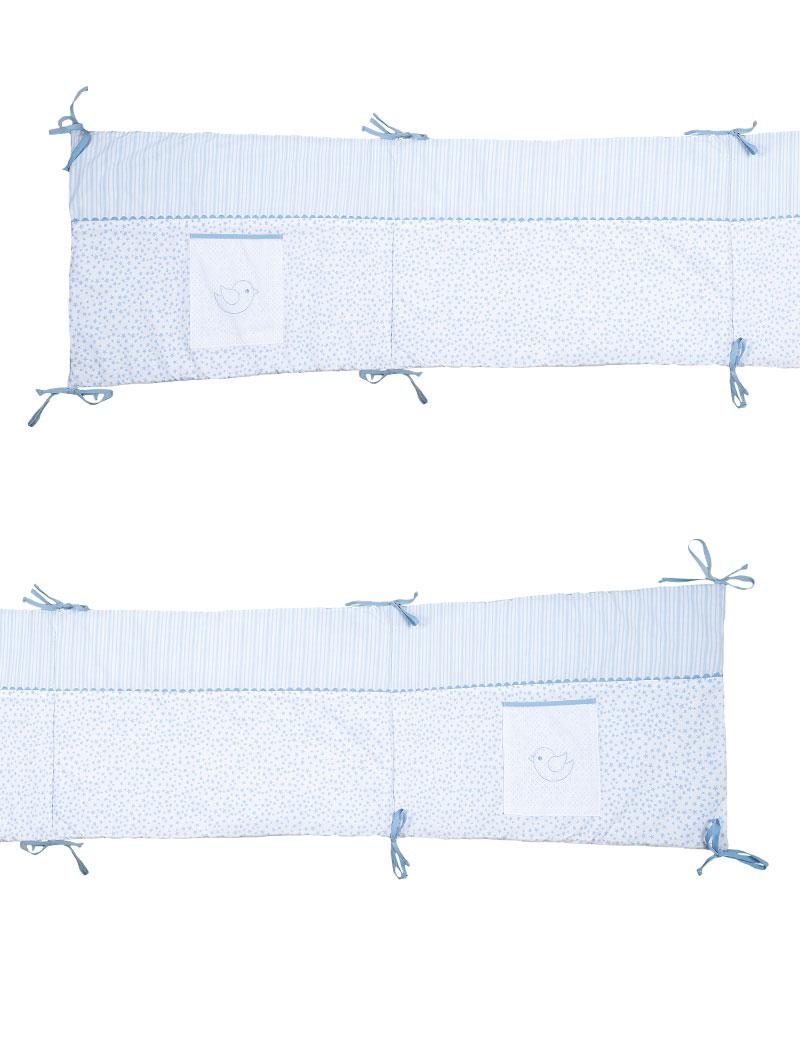 lasa home Protector de cuna Ballon Blue