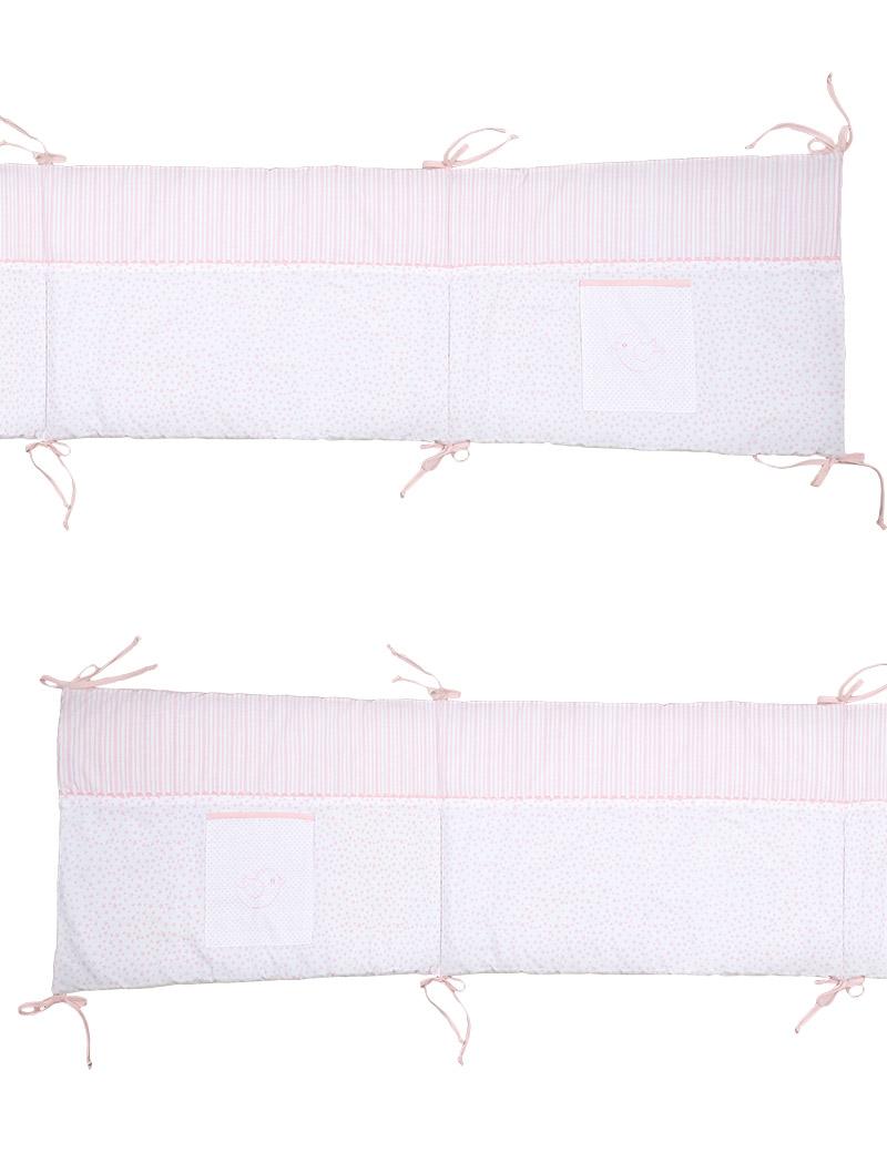 lasa home Protector de cuna Ballon Pink