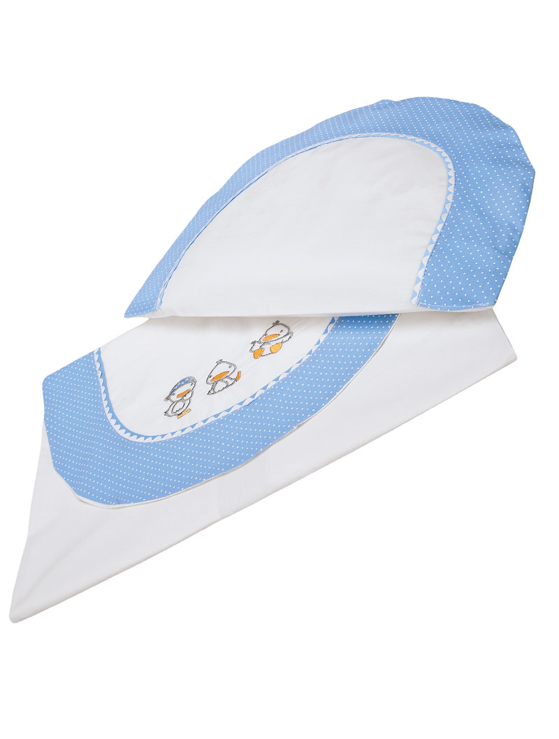 lasa home Sábana de cuco Ducks Blue