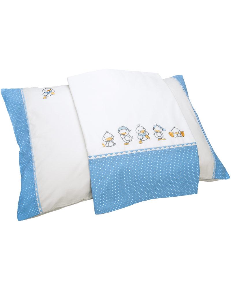 lasa home Sábana de cuna Ducks Blue