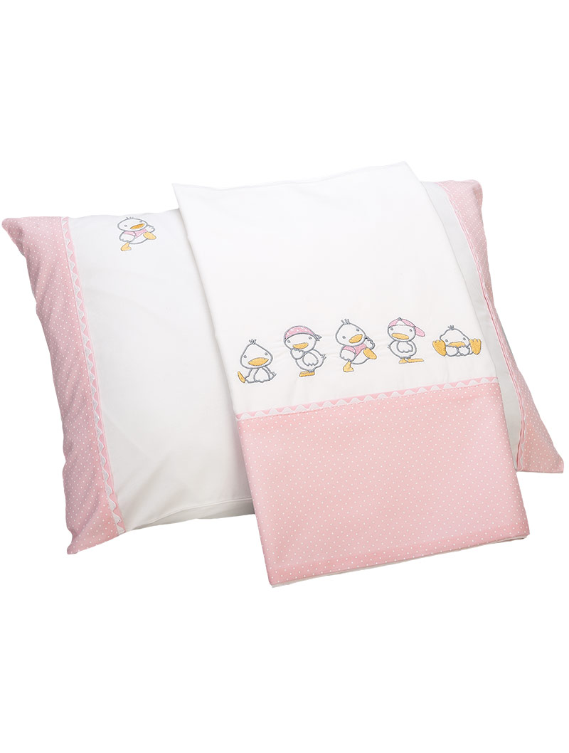 Lasa Home Sábana De Cuna Ducks Pink