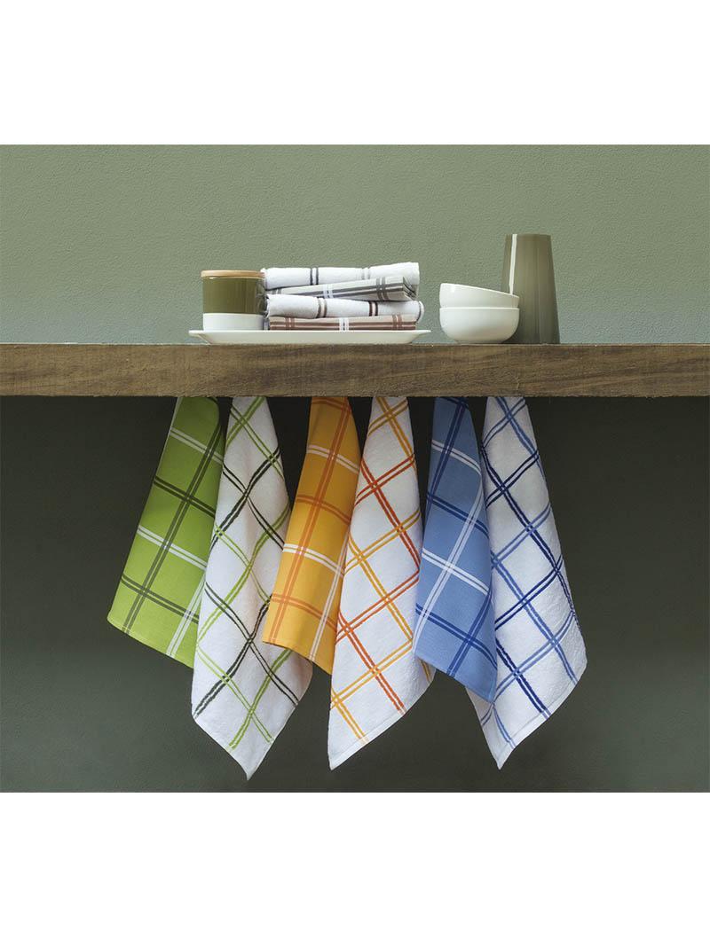 Lasa Home Paño De Cocina Modelo Pure Squares 72 Rizo