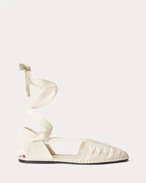 lauren ralph lauren Alpargata de loneta con cordones para mujer | Ralph Lauren® ES