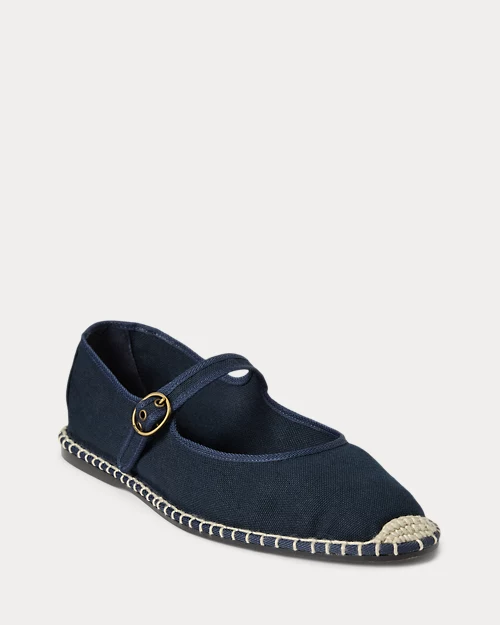 Lauren Ralph Lauren Alpargata Tipo Merceditas De Loneta Para Mujer | Ralph Lauren® ES