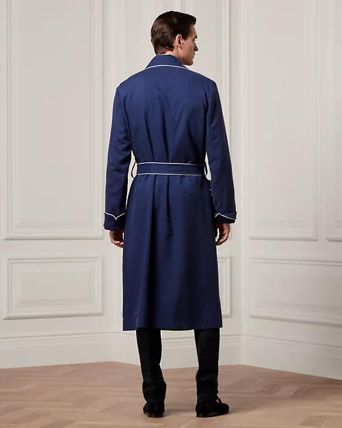 Lauren Ralph Lauren Bata De Sarga De Seda Con Monograma Para Hombre | Ralph Lauren® ES